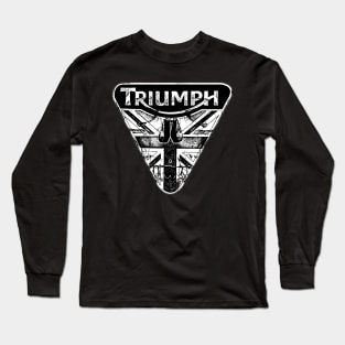 Papa Hash Apparel: Triumphant Skull B & W Long Sleeve T-Shirt